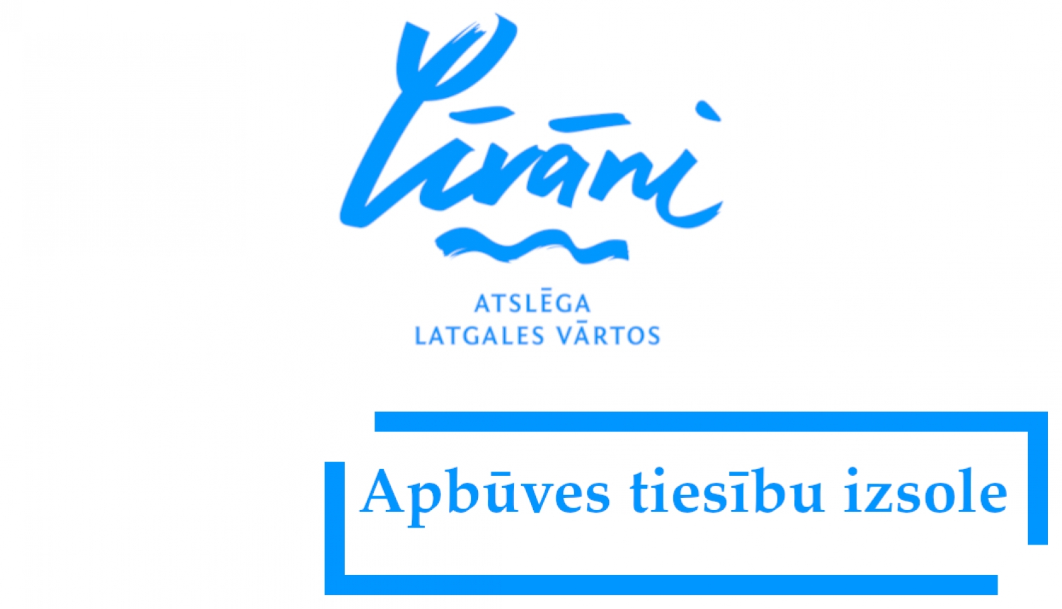 Līvānu logo un uzraksts apbūves tiesību izsole