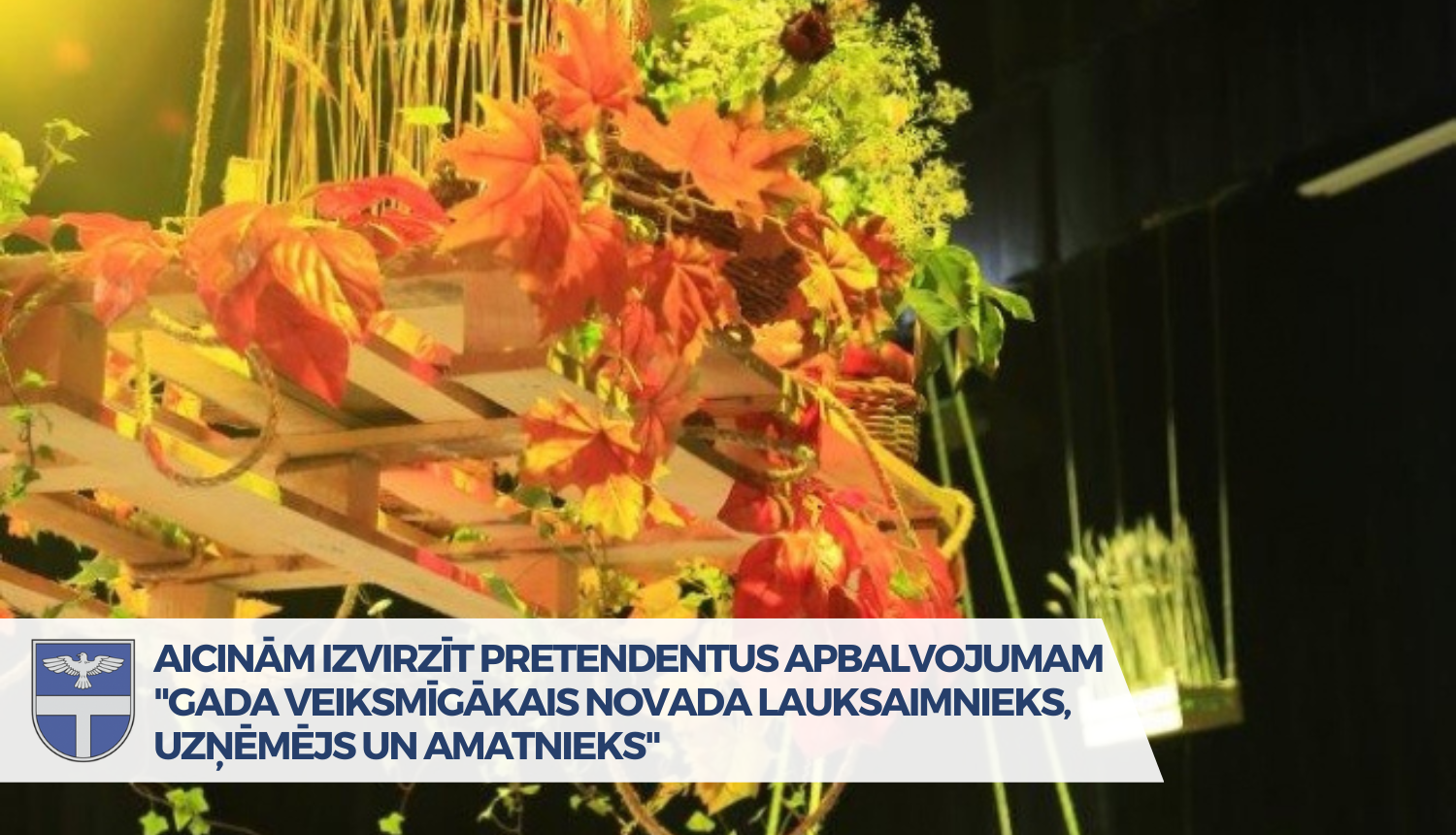 Rudens lapu dekorācija