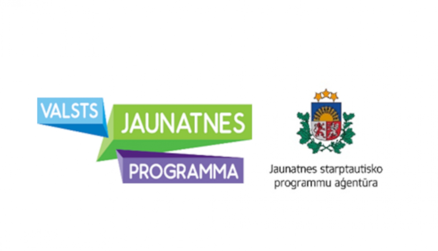 Krāsains valsts jaunatnes programmas logo